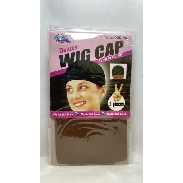 Wig Cap Deluxe 2 Piece Castanho Escuro